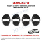 4PCS Door Lock Cover for Tesla Model 3 & Model Y (2017-2024)