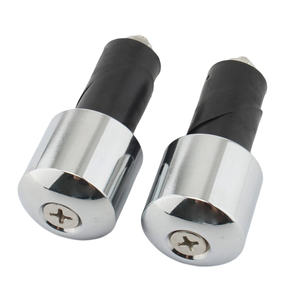 Bar Ends Hand Grip Handlebar End Caps for Yamaha VMAX 400 450 500 750 (1985–2000) Chrome