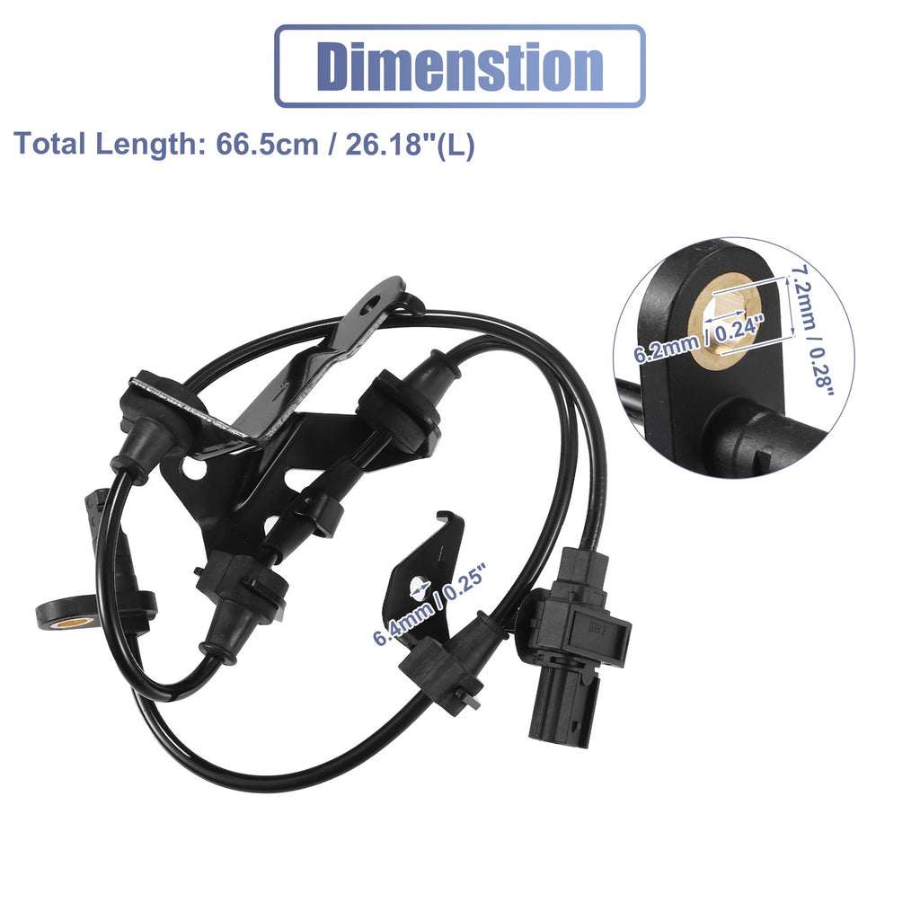 Front Left ABS Wheel Speed Sensor No. 57455-TA0-A01 for Honda Accord 