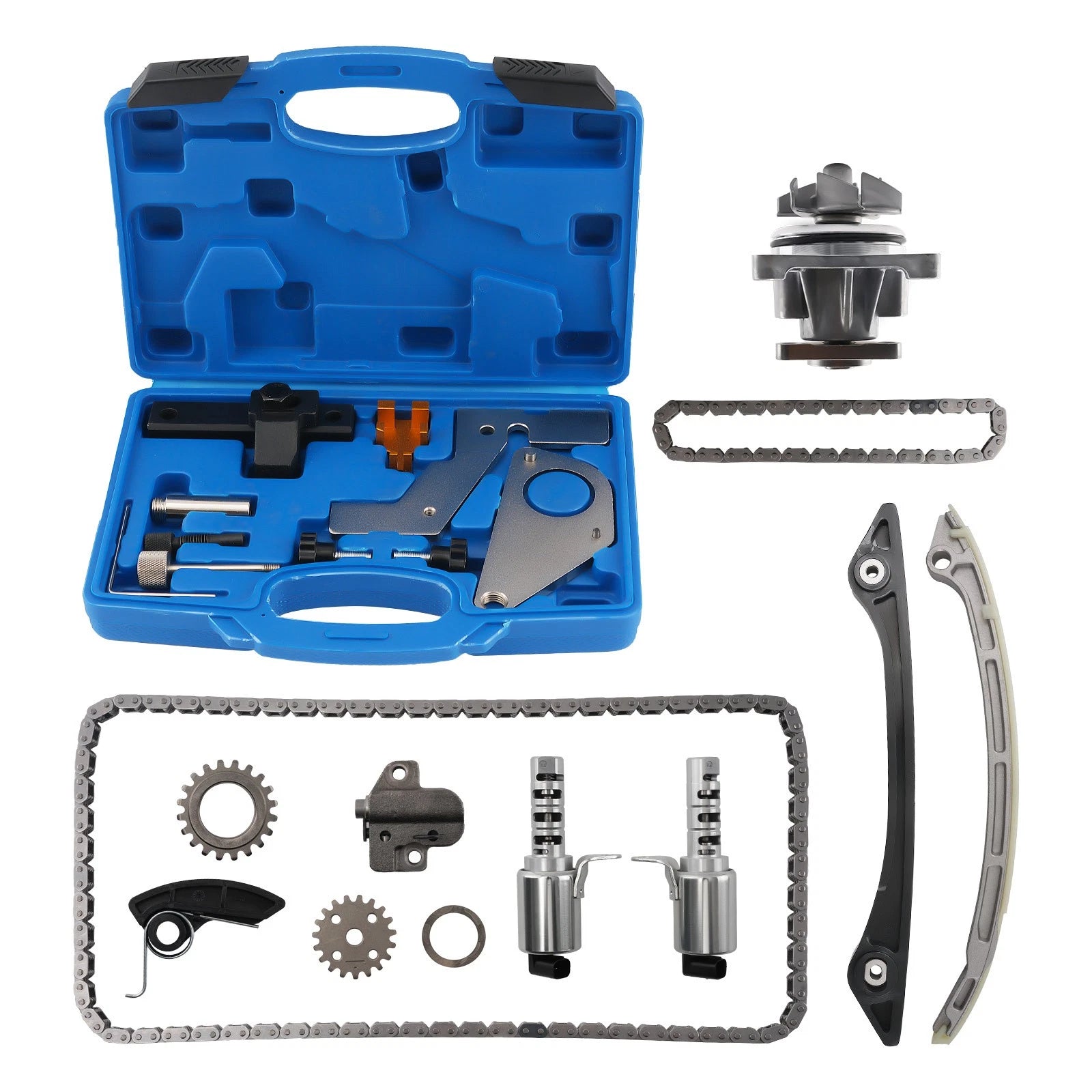 Water Pump + Timing Chain Kit for Ford Edge Escape Explorer Focus Fusion (2013–2020)