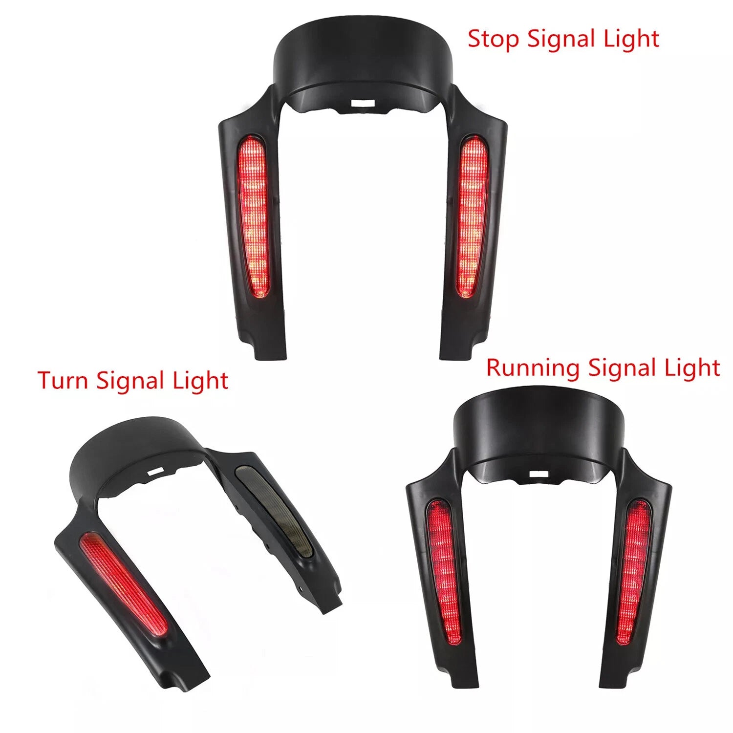 Rear Fender Extension Fascia LED Light for Harley Touring CVO Street Glide (2009–2013)