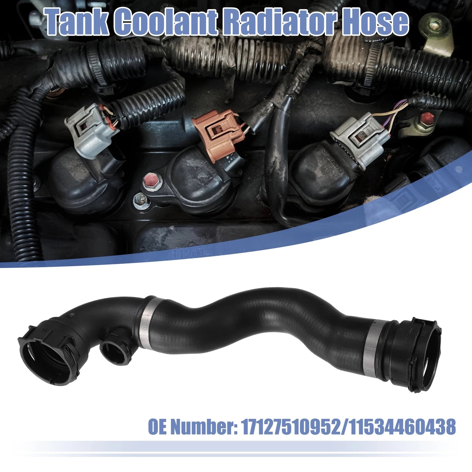 Heater Hose Radiator Expansion Tank Pipe for BMW 3 Series (No. 17127510952)