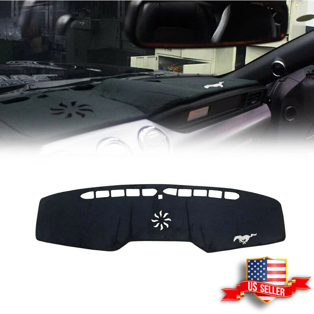 Dash Mat for Ford Mustang (2015–2020) Black Anti-Sun Shield Pad