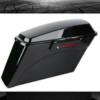 Black Hard Saddle Bags for Harley Touring Road King Glide (1994–2013)