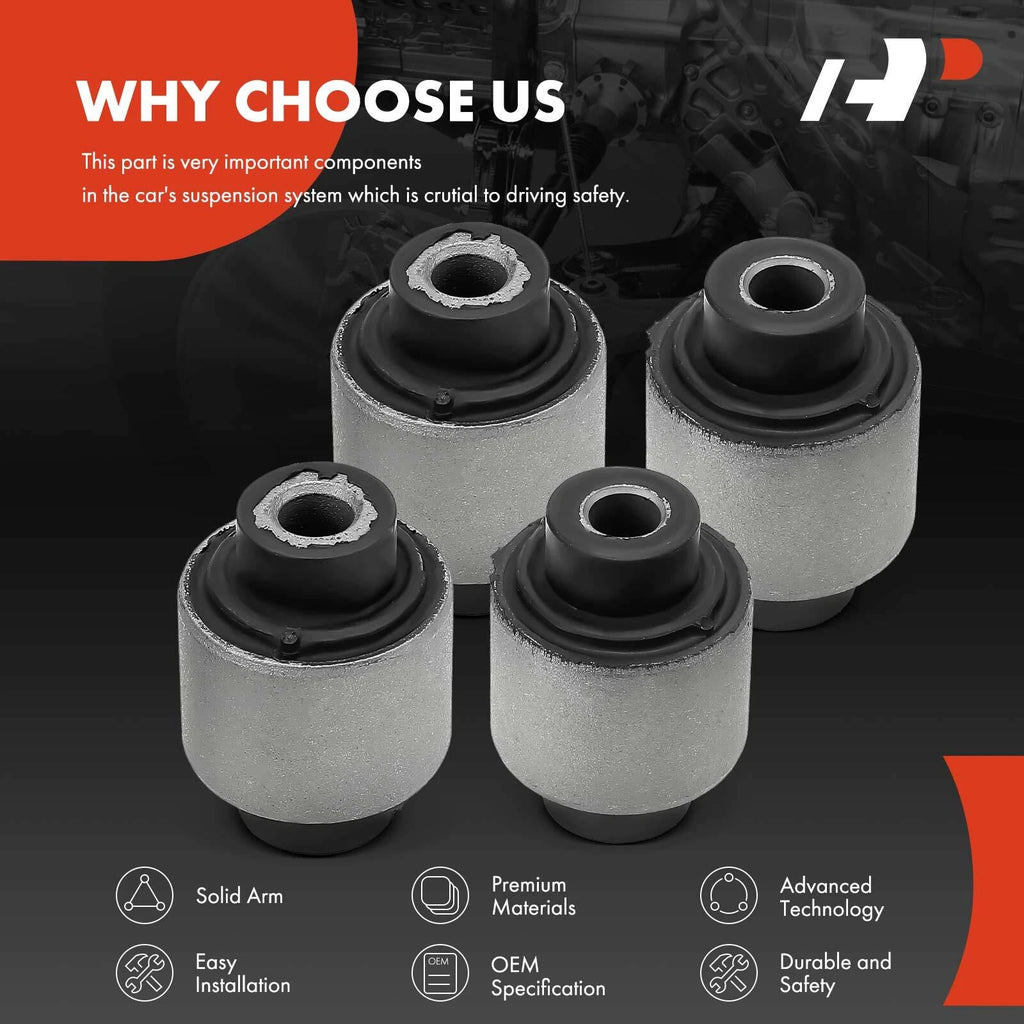 Set of 4 Front Upper Control Arm Bushings for Honda Accord (2003–2007)