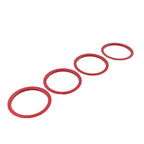 Red A/C Vent Ring Trim Covers for Toyota Tacoma (2016-2022)