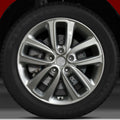17x6.5 Factory Wheel (Sparkle Silver Full Face) for Kia Soul - PERF09622