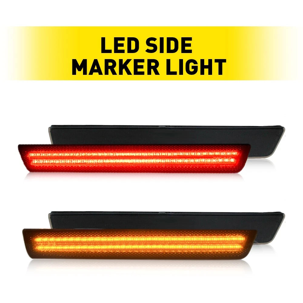 LED Side Marker Light Lamp Smoked Lens for Dodge Challenger (2015–2022)