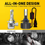 2X 9012 LED Headlight Bulbs for Make Model