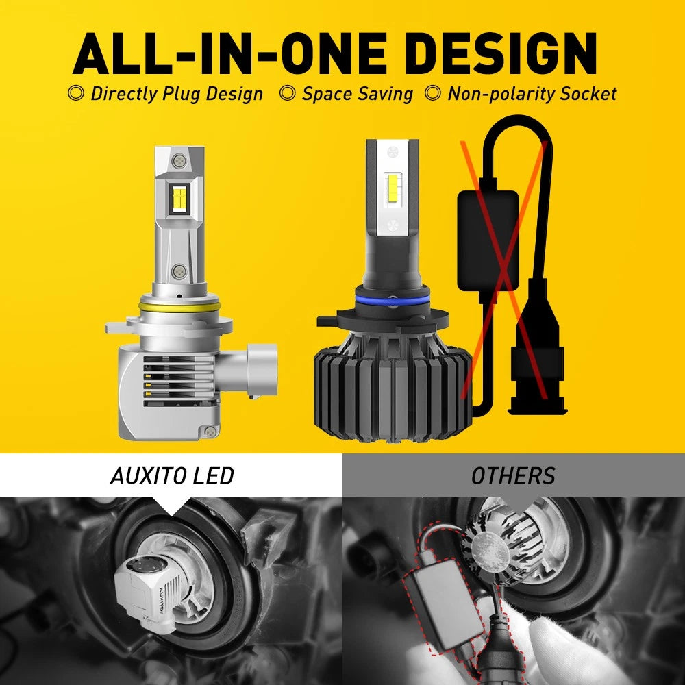 2X 9012 LED Headlight Bulbs for Make Model