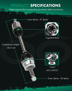 CV Axle Front Left Assembly for Hyundai Santa Fe (2007–2009) 2.7L Auto