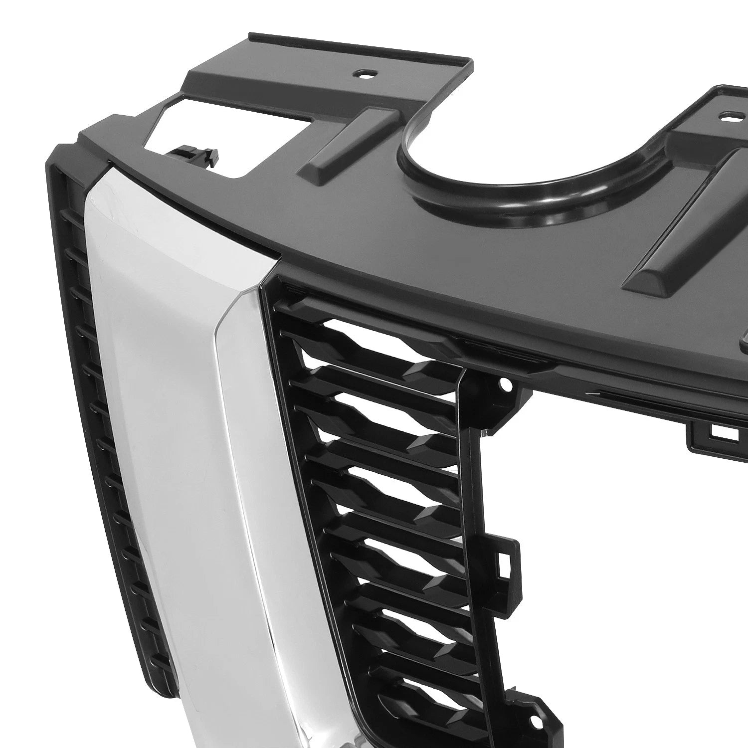 Front Bumper Grille Replacement for Nissan Rogue (2017–2019) Black Mesh