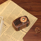 Vintage Bluetooth Speaker Greadio Walnut Wooden FM Radio