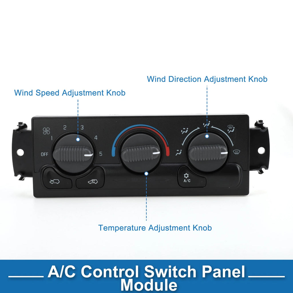 HVAC A/C Heater Climate Control Panel for Chevrolet Silverado 1500 2500 (1999–2001)