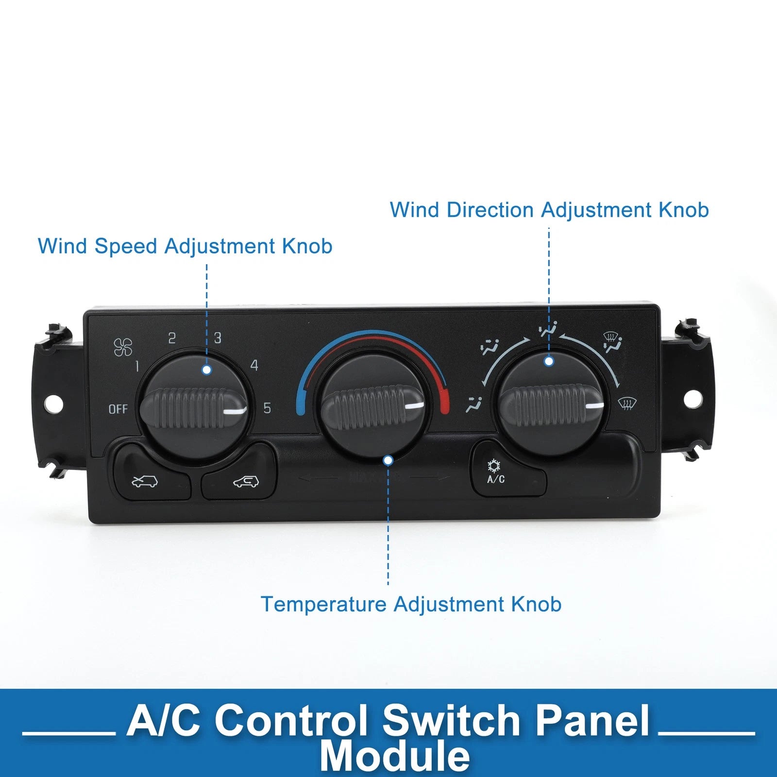 HVAC A/C Heater Climate Control Panel for Chevrolet Silverado 1500 2500 (1999–2001)