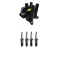 Set of 4 Hitachi Ignition Coils & Denso Nickel Spark Plugs for Ranger