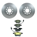 Hella Front Rotors & Low-Met Disc Brake Pad Kit for A4 Quattro A6 Passat (1996–2005)