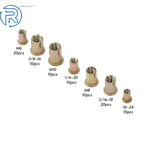 Set of 100 Rivet Nuts for Universal Applications (14")