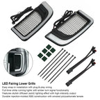 Tracer LED Lower Fairing Grills Lights for Electra FLH/T Road Glide (N/A)