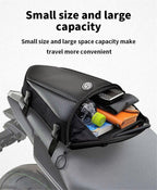 Black Motor Back Seat Bags for Touring Motorcycle Saddle (Fits Various Models)