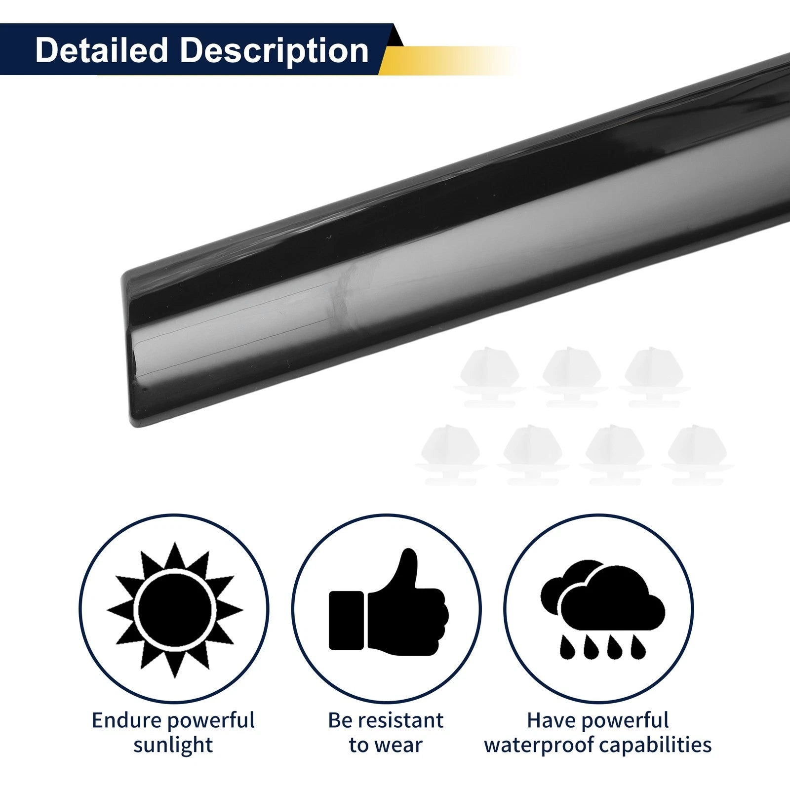 Door Garnish Trim No. 51137397868 for BMW 7 Series (2016–2022)