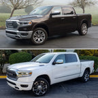 Set of 4 Black Gloss Pillar Post Decals for Ram Crew/Quad Cab (2009–2018)