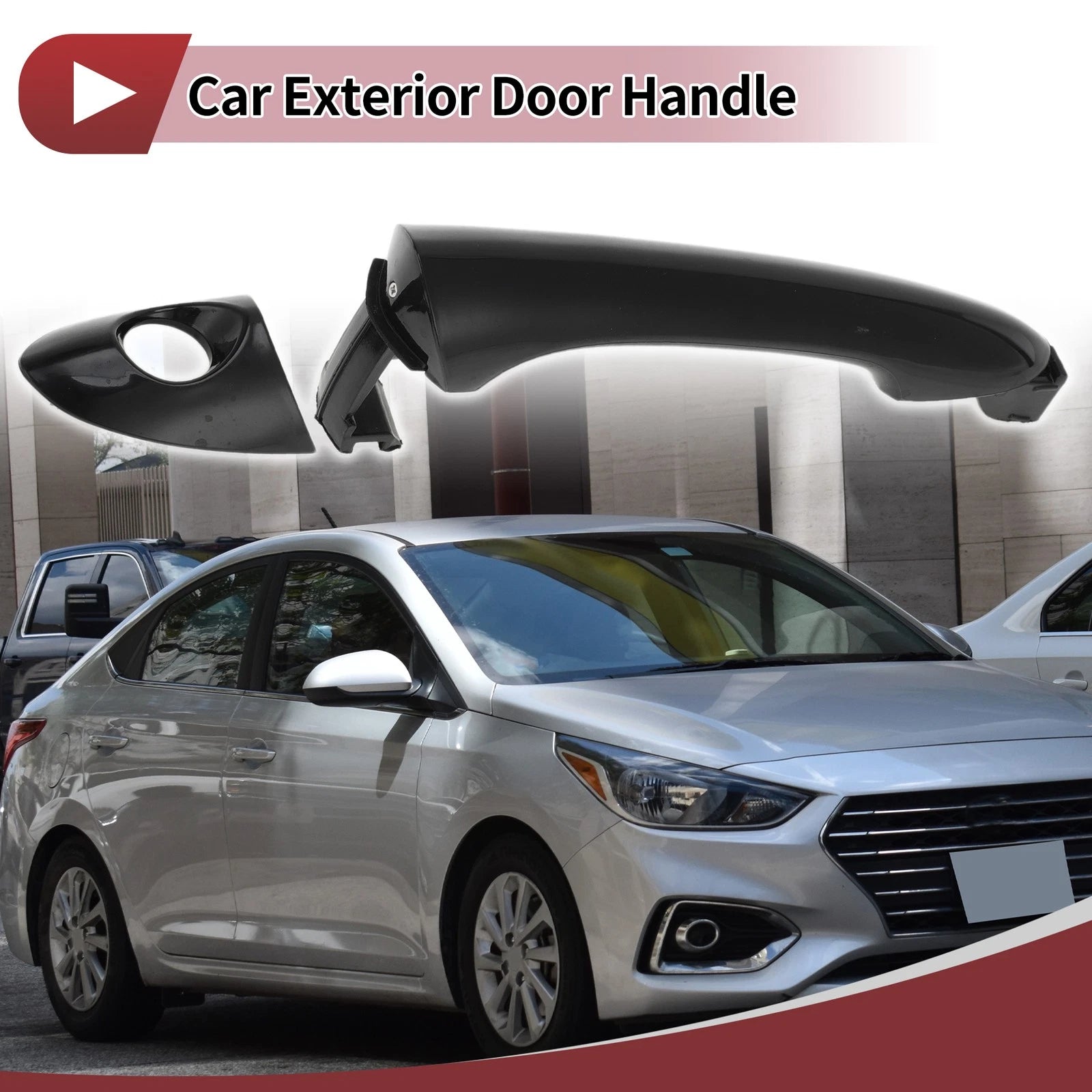 Car Door Handle Grip for Hyundai Sonata (2011–2014) Front Left No. 826523S000 Black