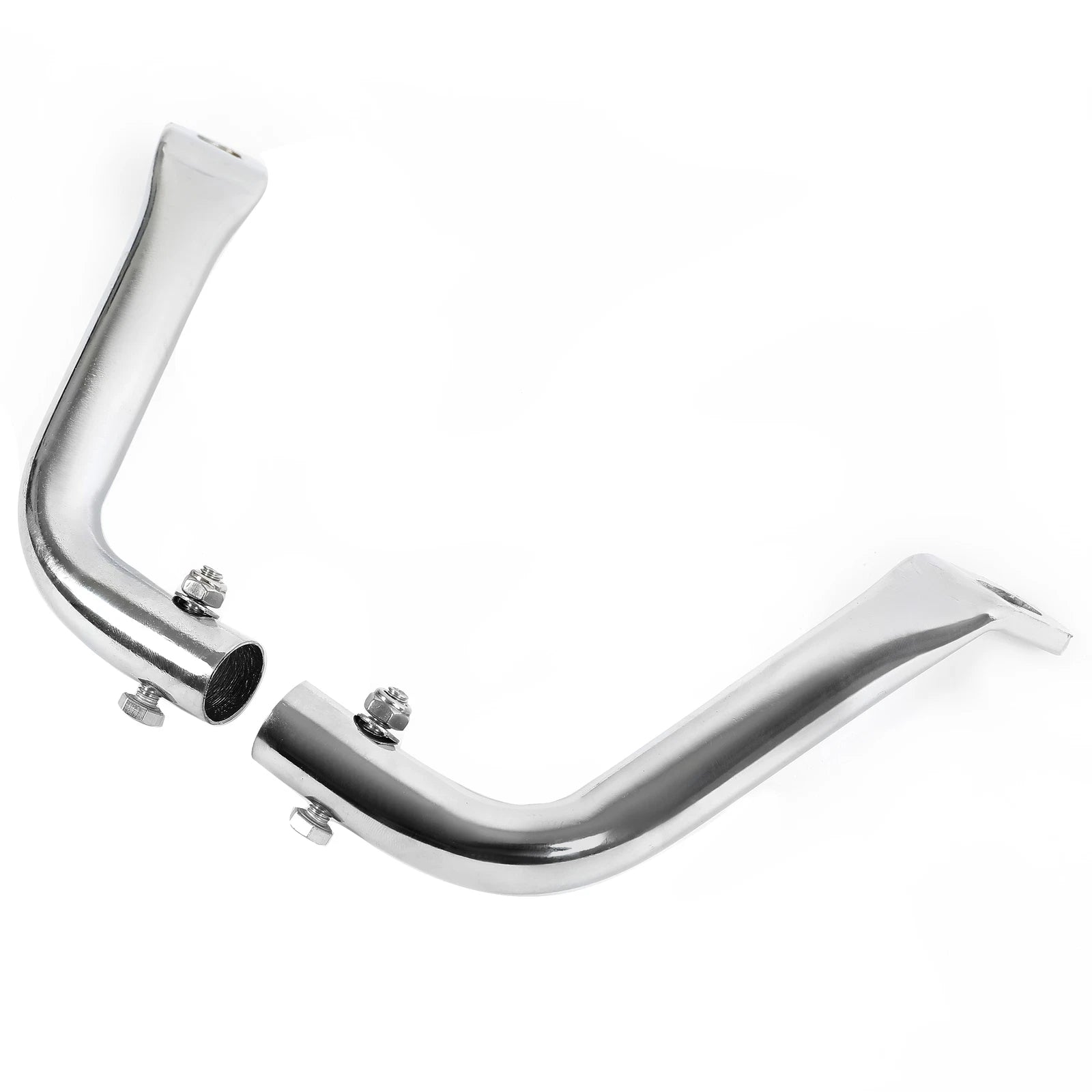 2X Chrome Saddlebag Guard Eliminator Brackets for Harley Touring (1993–2013)