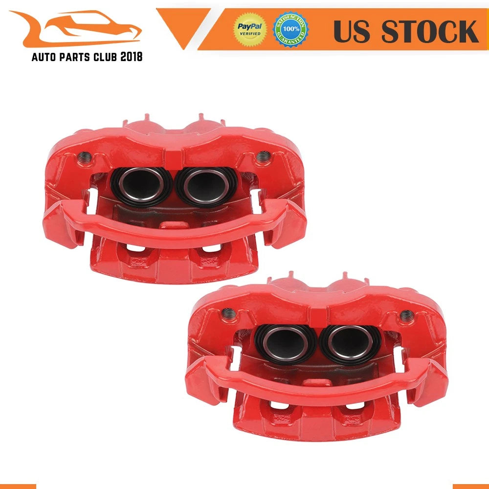 Brake Calipers w/ Bracket Kits Pair for Ford Excursion F250 F350 (2001–2004)