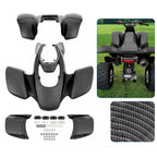 Black Carbon Fiber Front + Rear Fender for Honda TRX400EX (1999–2004)