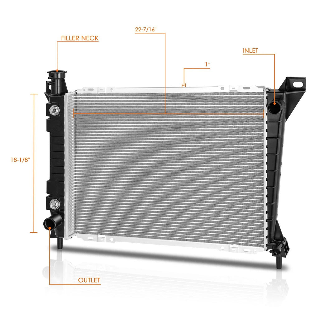 OE Style Aluminum Core Cooling Radiator DPI-901 for Ford Aerostar (1986–1997)