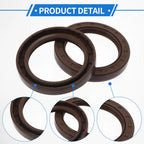 2X Oil Seal Rotary Shaft Seal FKM Rubber 52x72x10mm  
