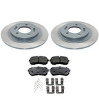 DuraGo Rear Rotors & Akebono ProACT Ceramic Brake Pads Kit for Optima Sonata (2011–2020)