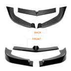 Gloss Front Bumper Body Kit Lower Spoiler Lip for Mercedes C-Class W204 (2012–2014)