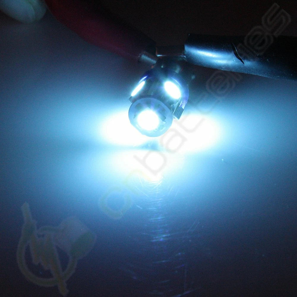 2X H6W Q65B 5-5050-SMD LED BA9S Map/Dome Light Bulbs for Universal