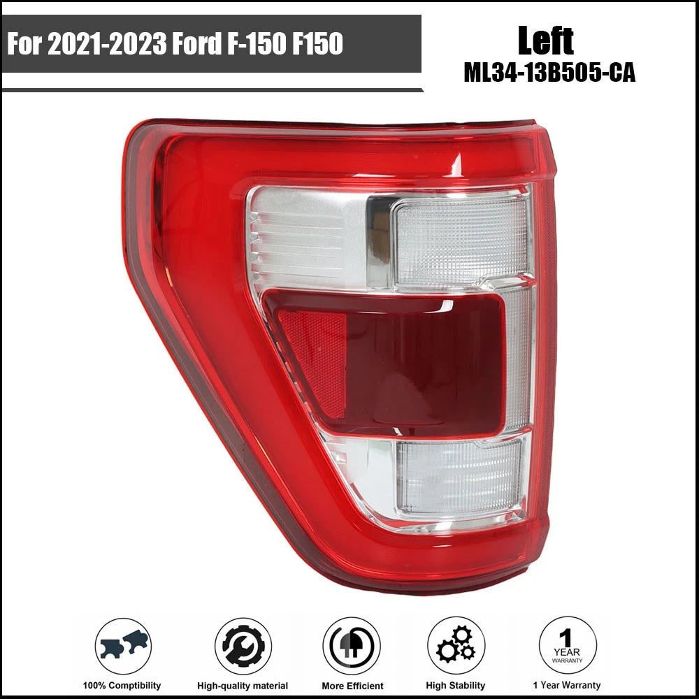 LED Tail Light for Ford F150 (2021–2023) Left Driver Rear with Blind Spot
