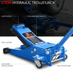 3 Ton Low Profile Hydraulic Floor Jack for Truck SUV Pickup (Fits Most Models)