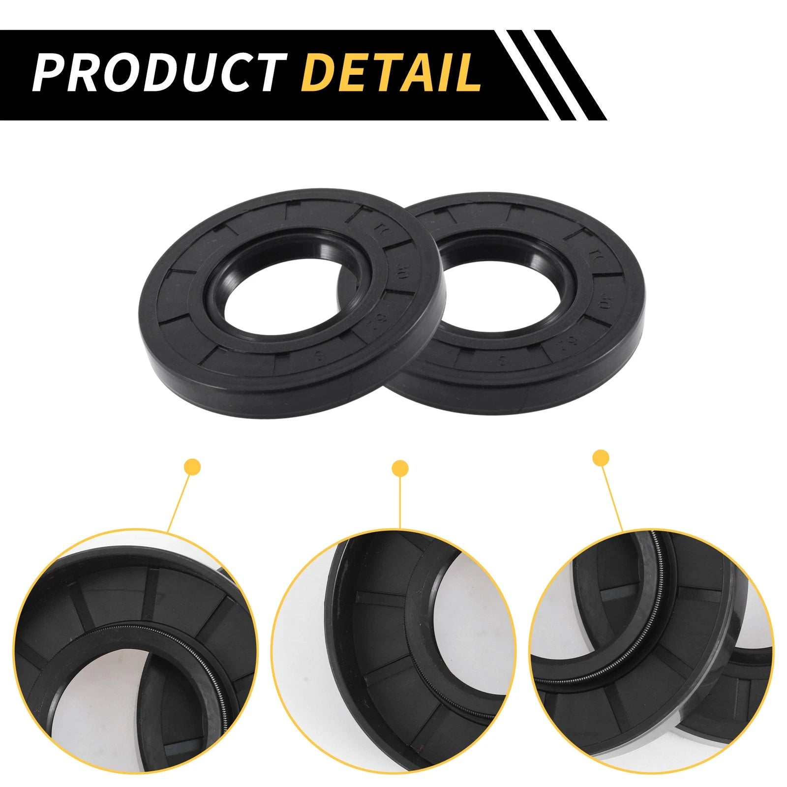 Set of 5 Oil Seal Rotary Shaft Seal NBR Rubber 30x62x8mm