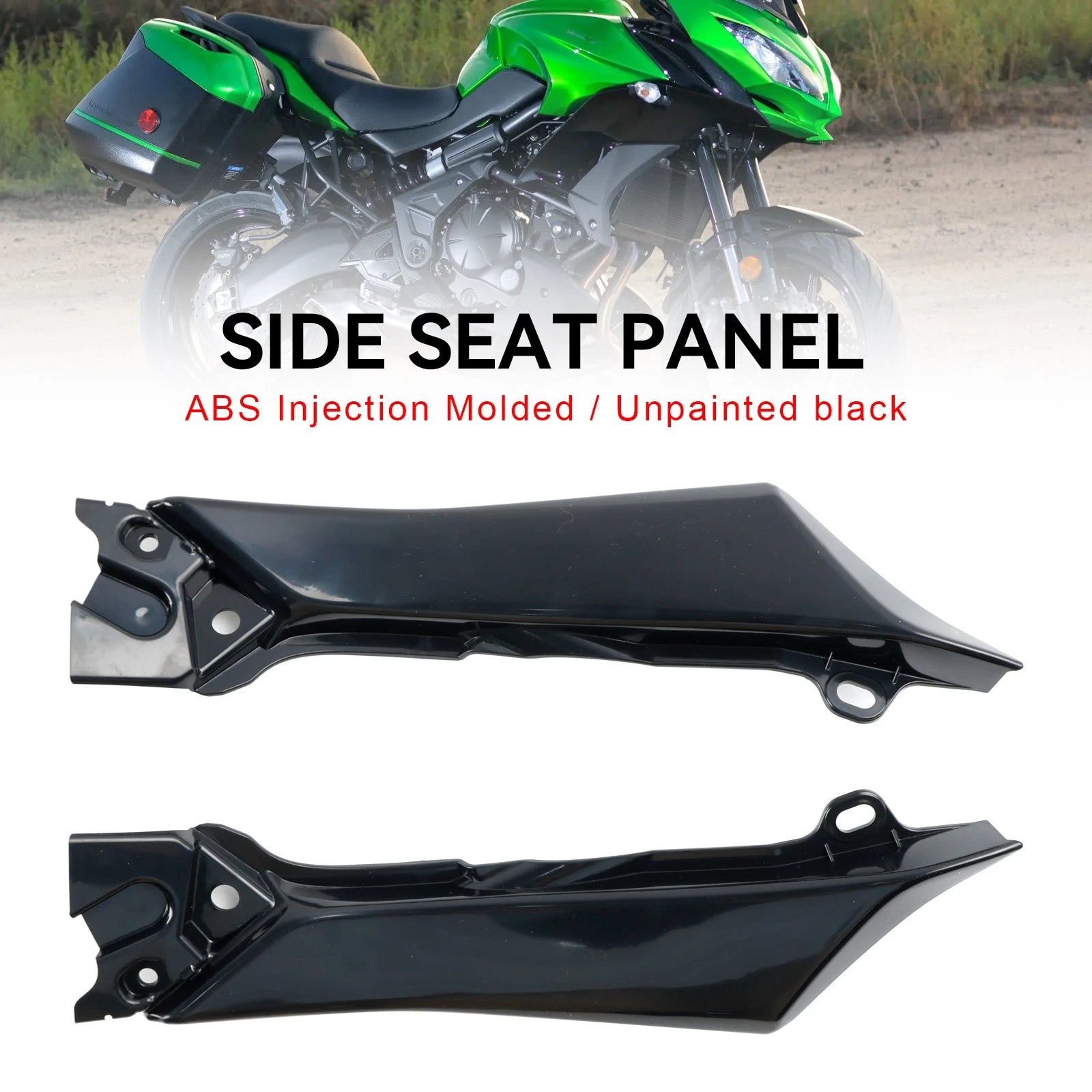 Unpainted Side Seat Fairing Panel Cowl for Kawasaki Versys 650 (2022–2024)