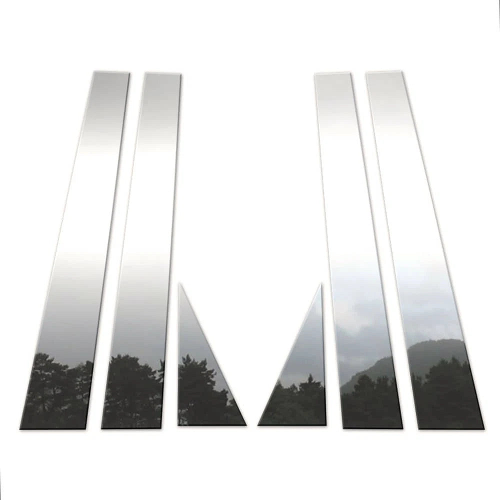 Chrome 6pc Pillar Covers Replacement for Hyundai Tucson (2004–2020)