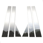 Chrome 6pc Pillar Covers Replacement for Hyundai Tucson (2004–2020)