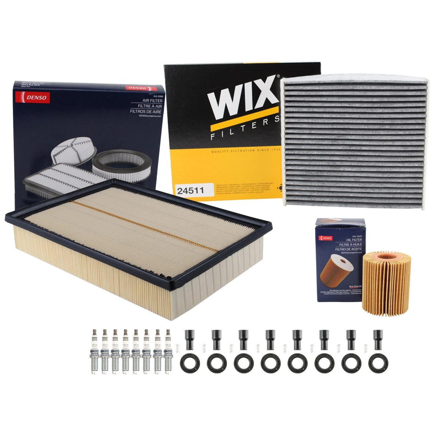Tune Up Kit with NGK 8 Spark Plugs & Boots for Lexus GX460 (2010–2023)