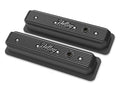 Valve Covers Replacement Black Finned Script for Small Block Chevy 350 Vortec TBI (TBD)