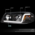 LED DRL Tube Headlights for Chevy Impala (2000–2005) + Tool Box