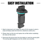 Mass Air Flow Sensor for Nissan Sentra 1.8L (2003–2006) No. 22680-8U301