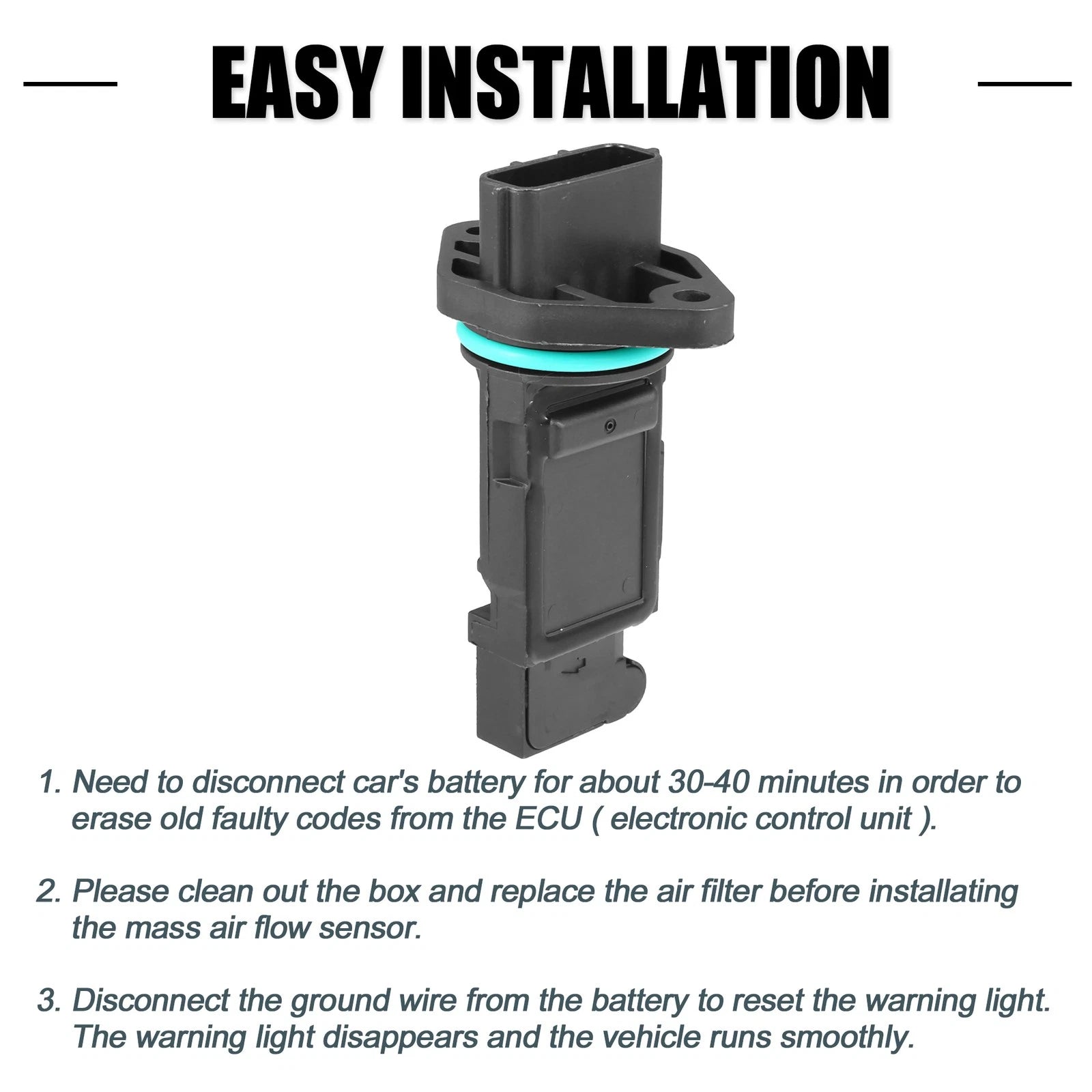 Mass Air Flow Sensor for Nissan Sentra 1.8L (2003–2006) No. 22680-8U301