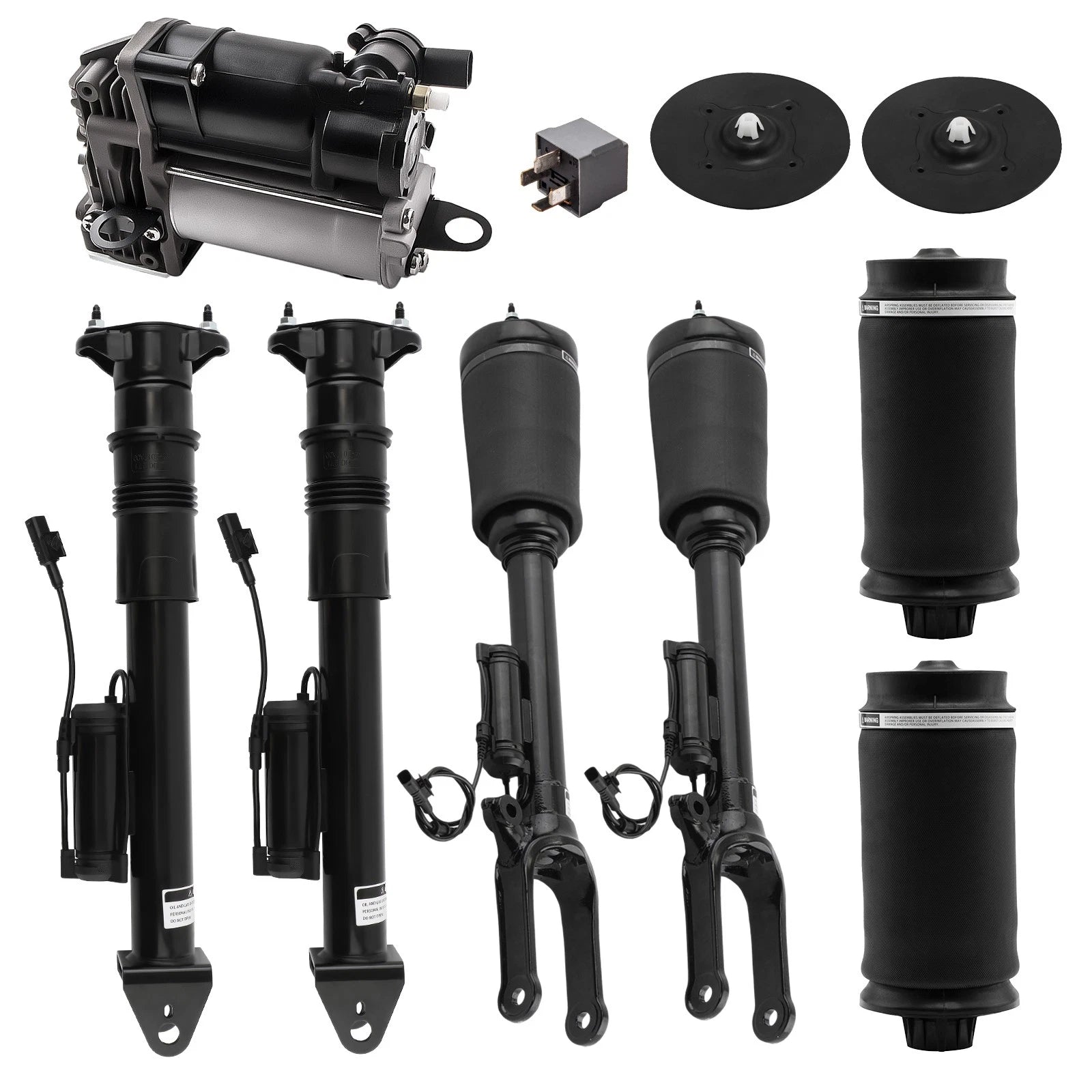 Air Suspension Compressor Air Spring Bag Set for Mercedes GL ML320 (2007–2012)