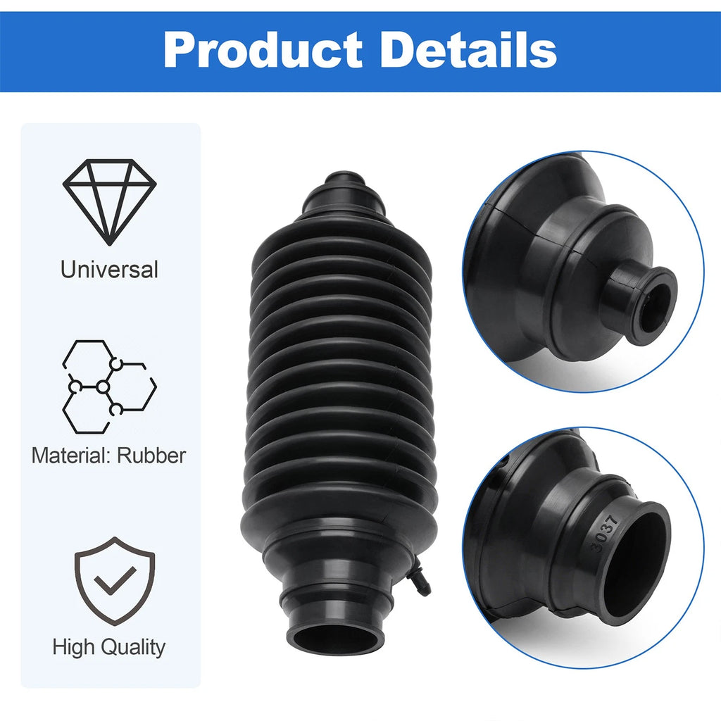 Steering Rack Boot Set for Universal Rack and Pinion (Universal Fit)
