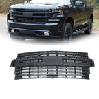 Front Bumper Upper Grille for Silverado 1500 (2019–2022) Black