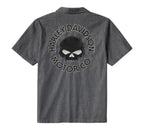 Willie G Skull Denim Shirt for Harley-Davidson (XXXL)